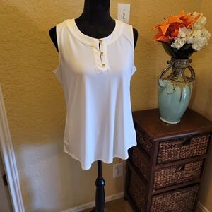 NWT Jones studio white tank top‎ blouse